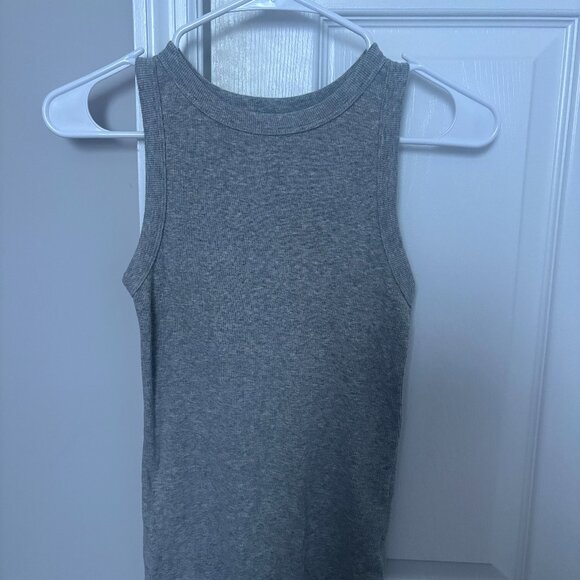 New Day Gray Ribbed Tank - Picture 1 of 2